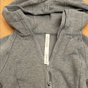 lululemon athletica Gray Full-Zip Hooded Jacket